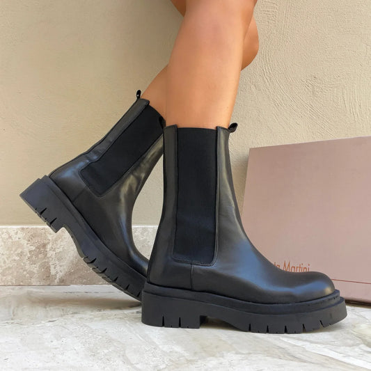 Veloria - Bottes Chic en Cuir